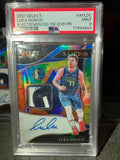 2021 Panini Select Luka Dončić X-Factor Memorabilia Signatures Tie-Dye card